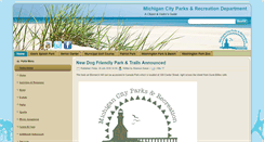 Desktop Screenshot of michigancityparks.com